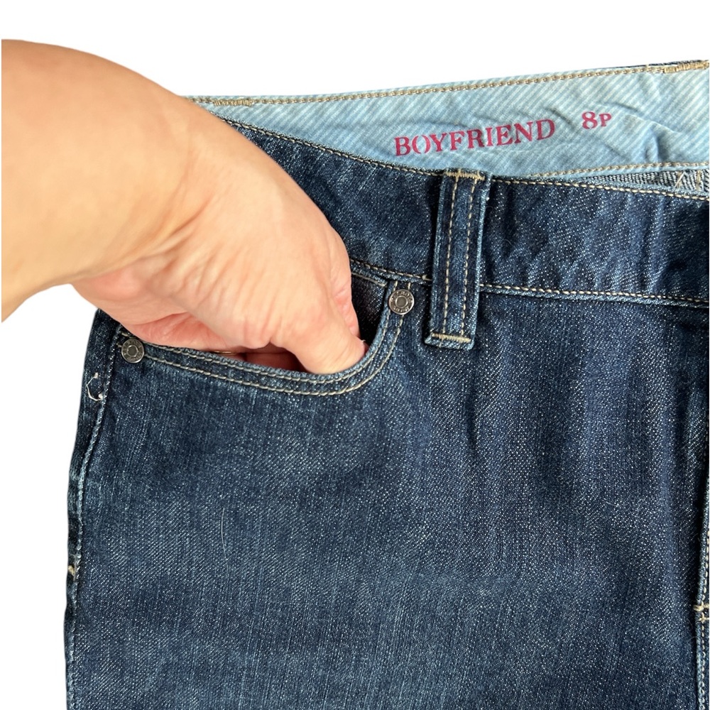 Talbots Women's Cotton Boyfriend Straight Leg Jeans Size 8 Petite NEW - Picture 5 of 12